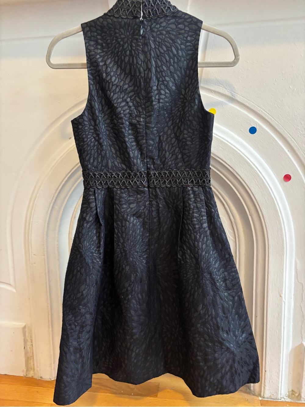 Lilly Pulitzer Onyx Lagoon Jacquard Dress 00 EUC - Picture 3 of 4